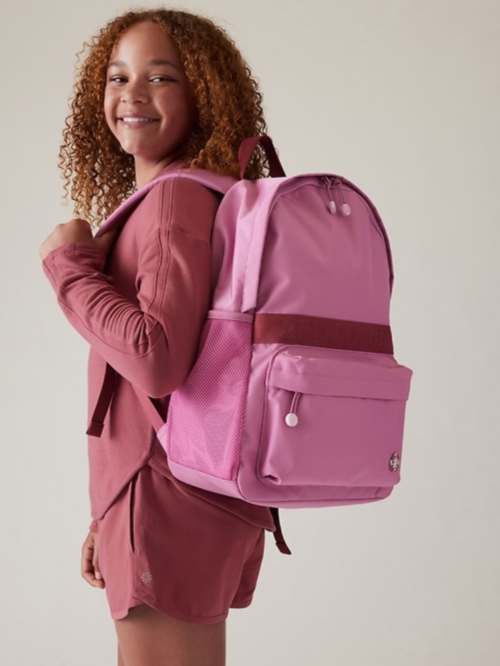 Athleta Girl $65 Limitless Backpack Color Maritima Pink - Picture 3 of 14